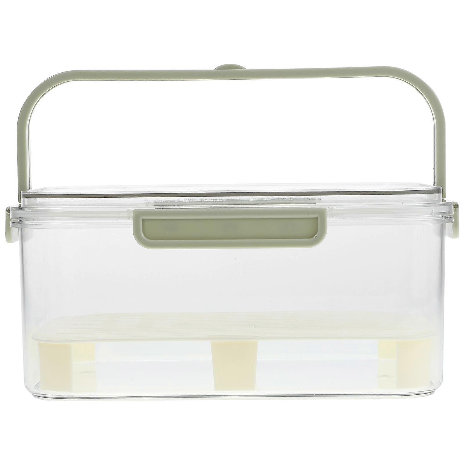 Kitchenware Fruit Containers for Fridge Food Storage Container with Removable Draining Plate Drainage 1Set