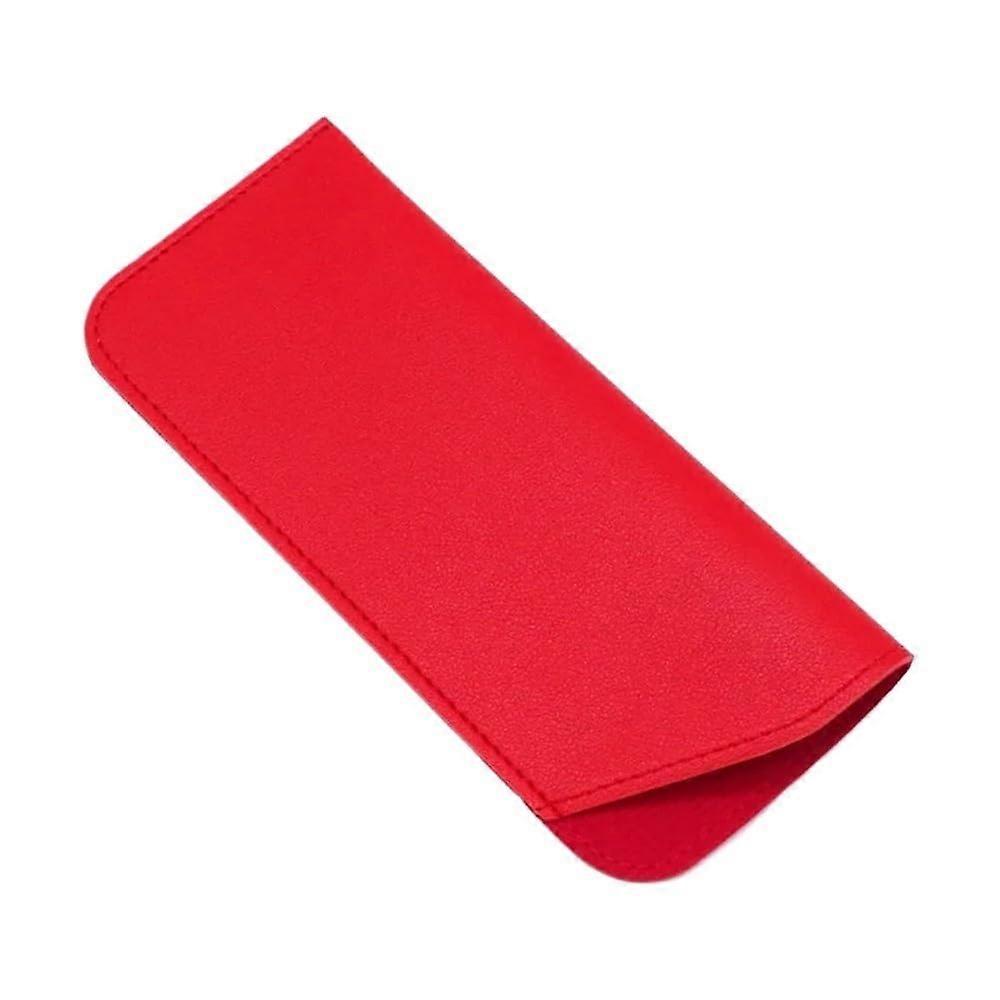 PU Leather Glasses Case 2/3/5-Pack Red One Size For Sunglasses Protective Eyewear Storage