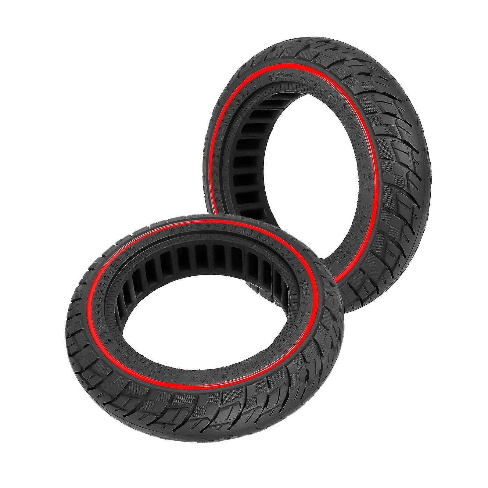 60/707.0 Solid Rubber Tyre Accessories, 10 Inch Replacement Rubber Tyre for 10 Inch Solid Rubber Tyres without Air Pressure, 2 Pack (2 Pack)
