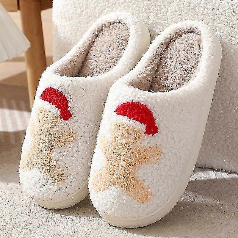Cozy and Warm Plush Winter Slippers for Indoor Home Use - Comfortable Unisex Design