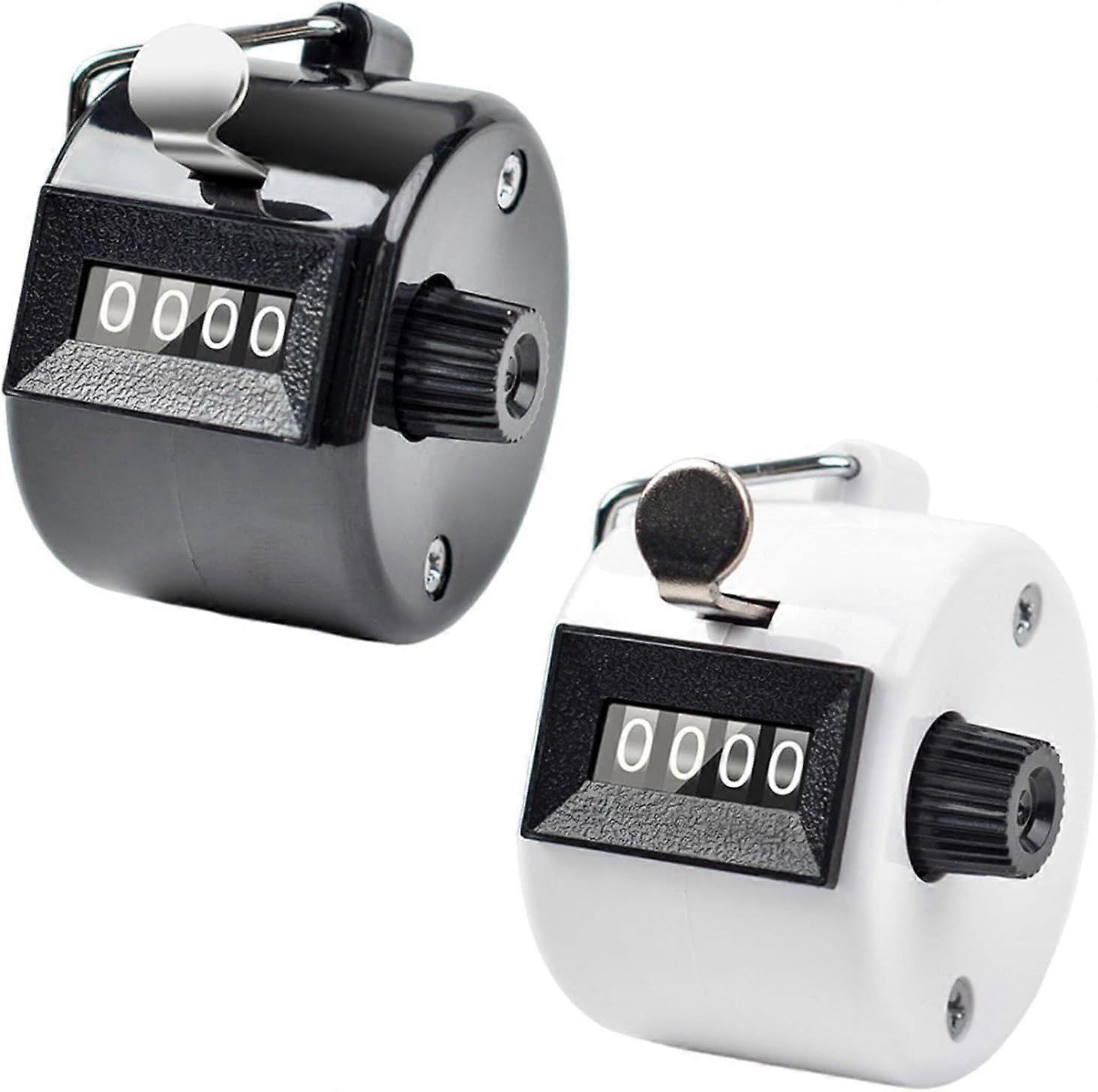 Manual counter, handheld counter, 4-digit mechanical counter, 2-piece click counter, manual counter, 4-digit counter, mechanical handheld counter for 