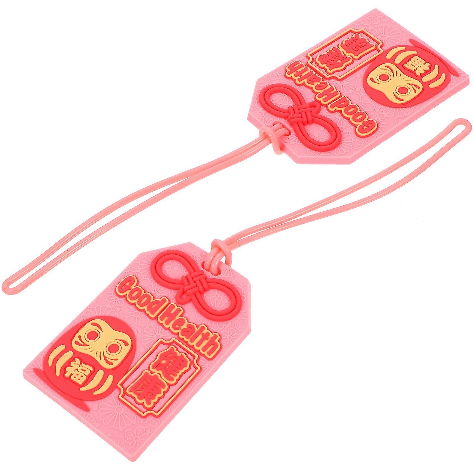 Silicone Suitcase Tags Luggage Tags Public Transport 8X5X0.3CM Practical and Decorative 2Pcs