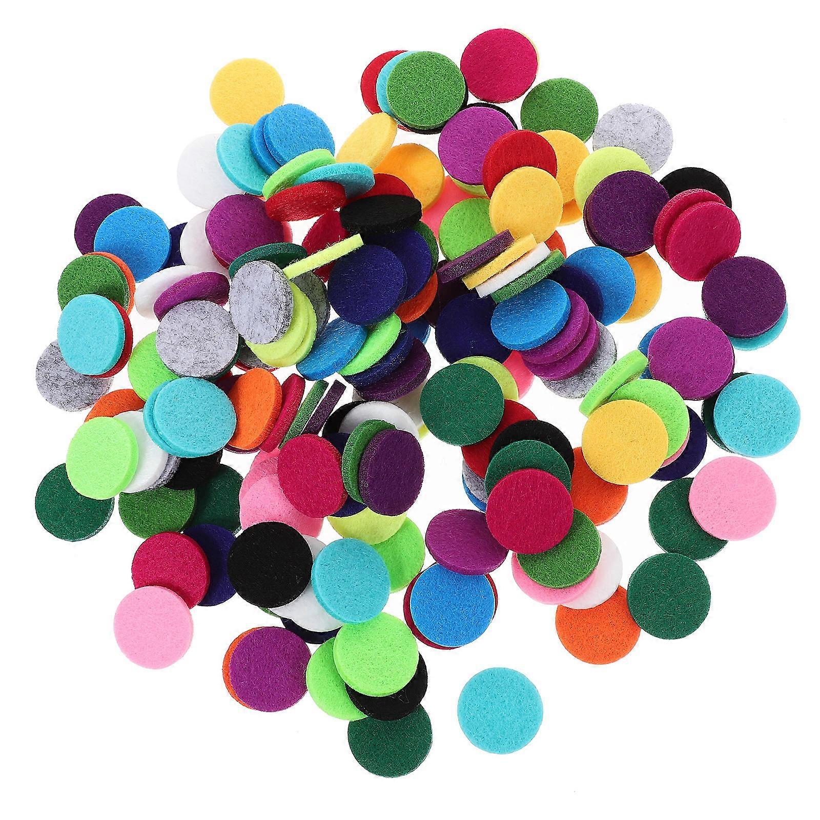170pcs Replaceable Aromatherapy Necklace Refill Pads for Diffuser, Compact Essential Oil Discs, Multi Color Aromatic Supply for Every Occasion