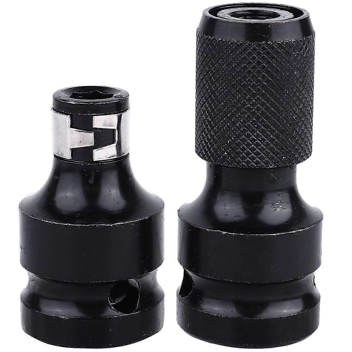 Hexagon Drill Adapter Socket Wrench Set with Quick Release, Spring Sleeve Driver Converter for Electric Wrenches, Lightweight & Portable