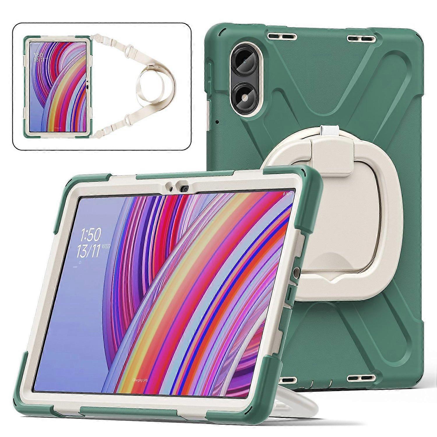 Silicone PC Tablet Case For Xiaomi Redmi Pad Pro 12.1 - Emerald Green