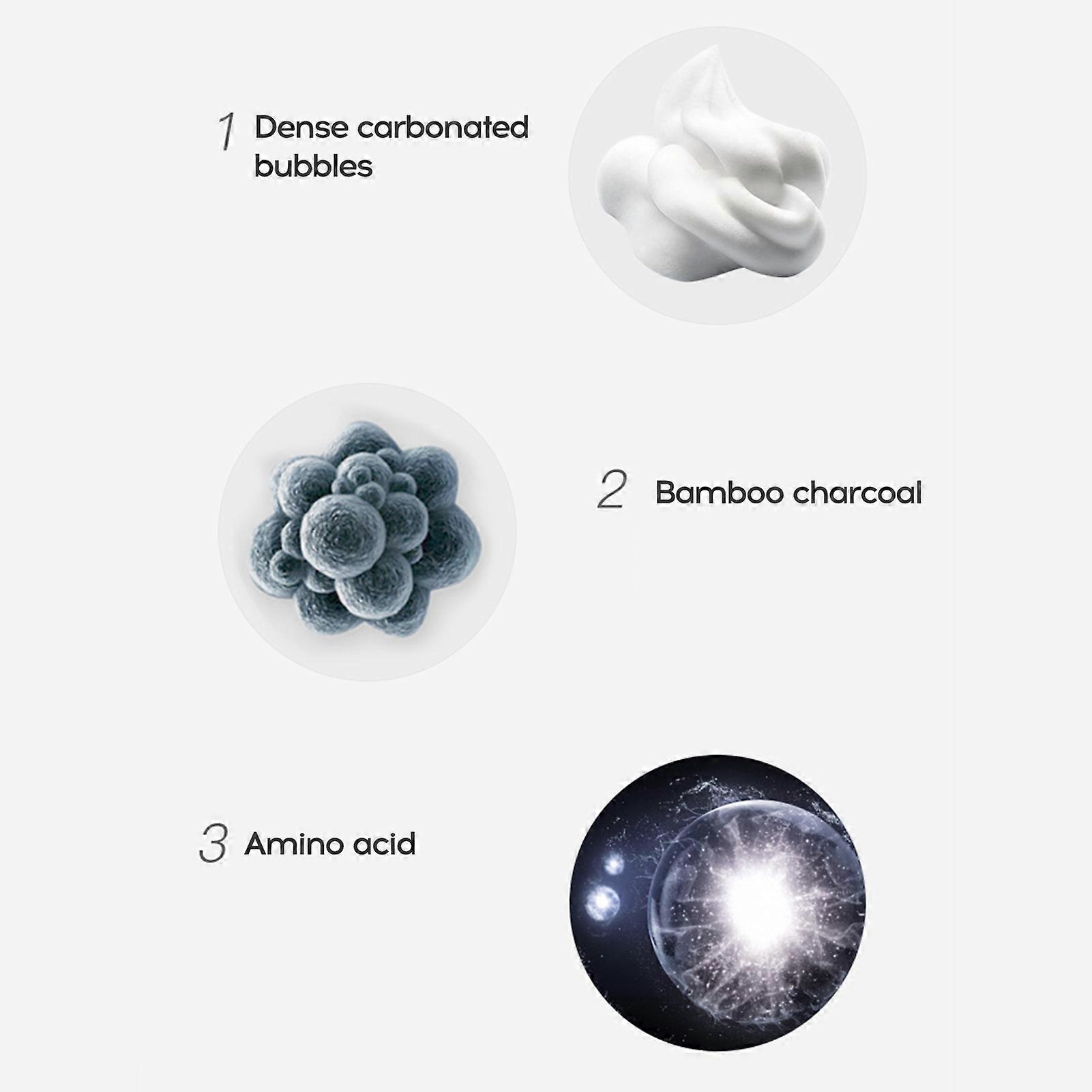 Image Beauty Cleansing Amino Acid Bamboo Charcoal Bubble Net Red Aerobic Moisturizing Boquan Ya Tender Elastic Mask 30g/piece