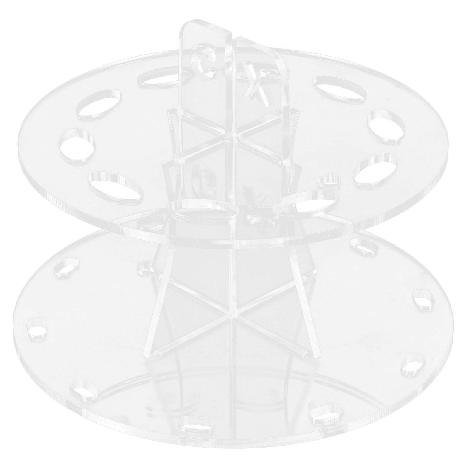 Makeup Brush Organizer Rack Tree Shape Structure Travel Use 5.4x5.4x3.9in Acrylic Drying 1Pack