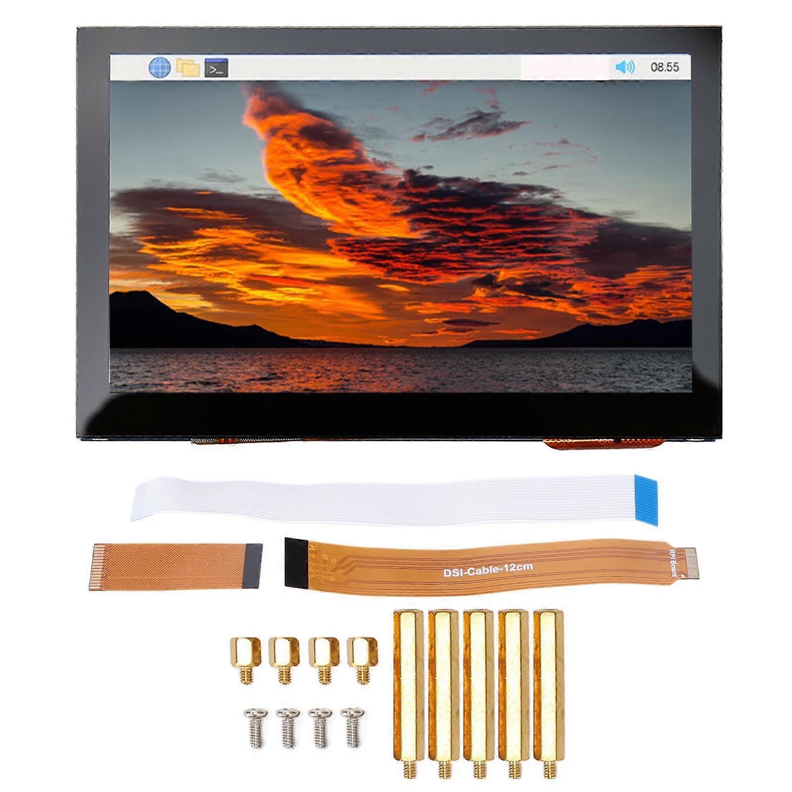 Écran tactile 78 % NTSC Dimmable 160 degrés Affichage visuel DSI QLED de 4,3 pouces pour RasPi Pi4B / 3B + / 3A + / 3B / 2B + / A +