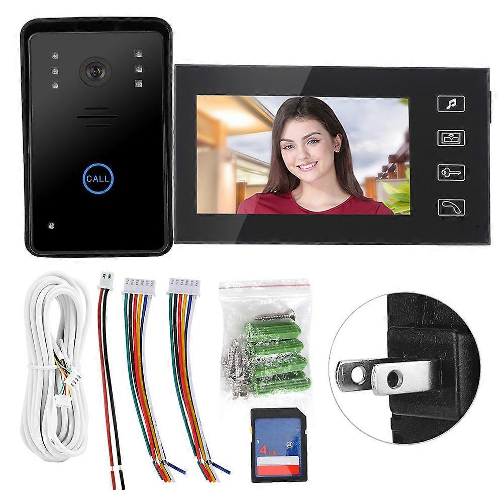 7in TFT Video Photo Camera Doorbell Home Security Intercom Access System
