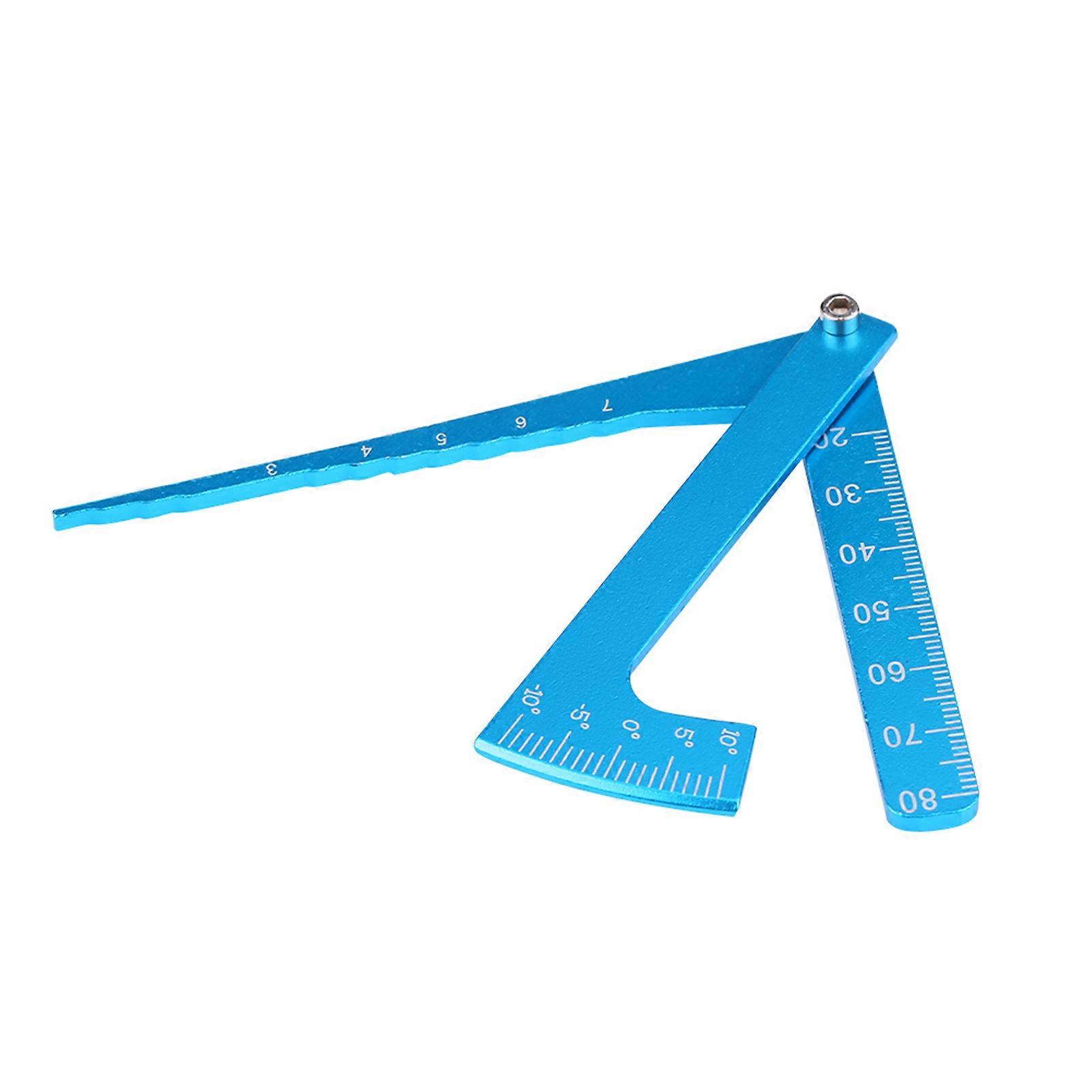 RC Accessory Blue Adjustable Ruler Adjusting Height And Wheel Rim Camber Tool