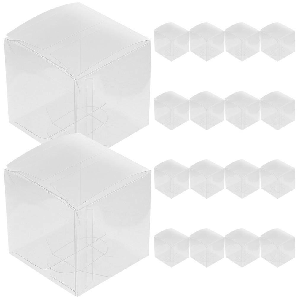 Transparent Storage Boxes for Cookies Display General Users 4x4x4cm 50Set