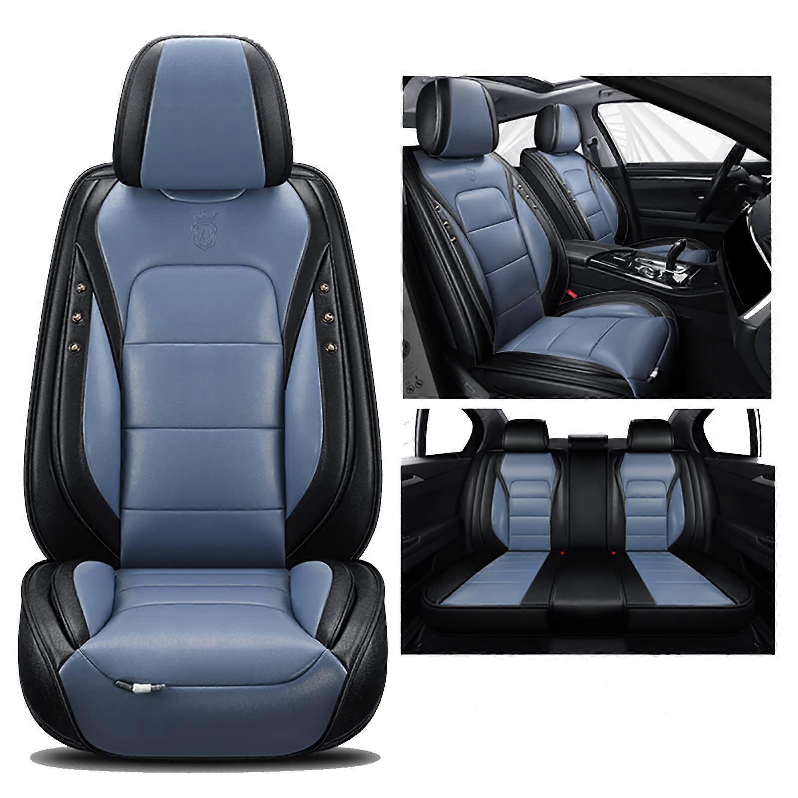 Compatible with universal full set car seat covers for Mercedes ML Class: blue