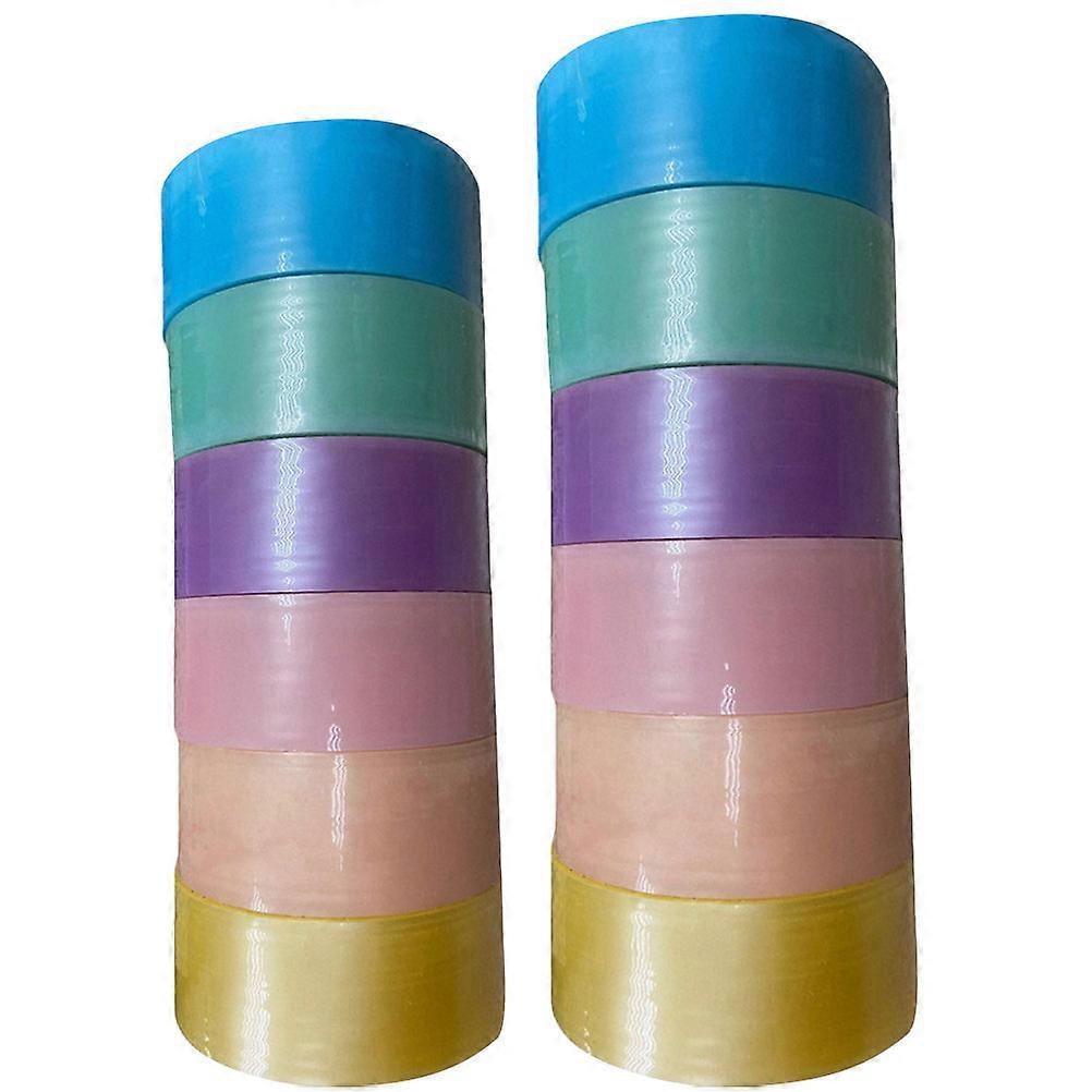 Adhesive Strips Sticky Ball Tapes Diy Supplies For Therapy Sessions Assorted Color Round Shape 12 Rolls