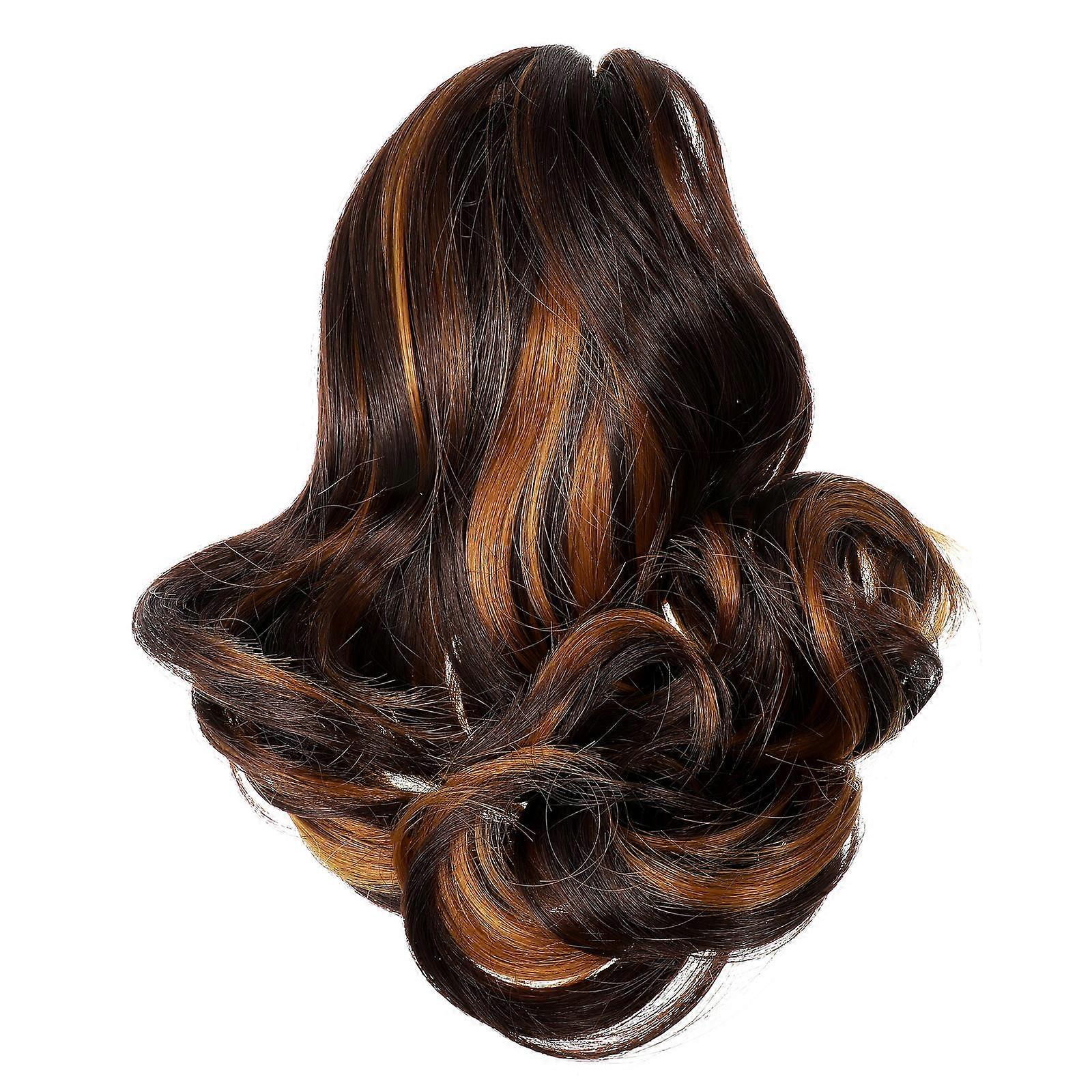Clip On Hair Pieces For Women Synthetic Fiber Curly Ponytail Extension Any Occasion 11.8×2×0.4in Secure Hold 1Pcs