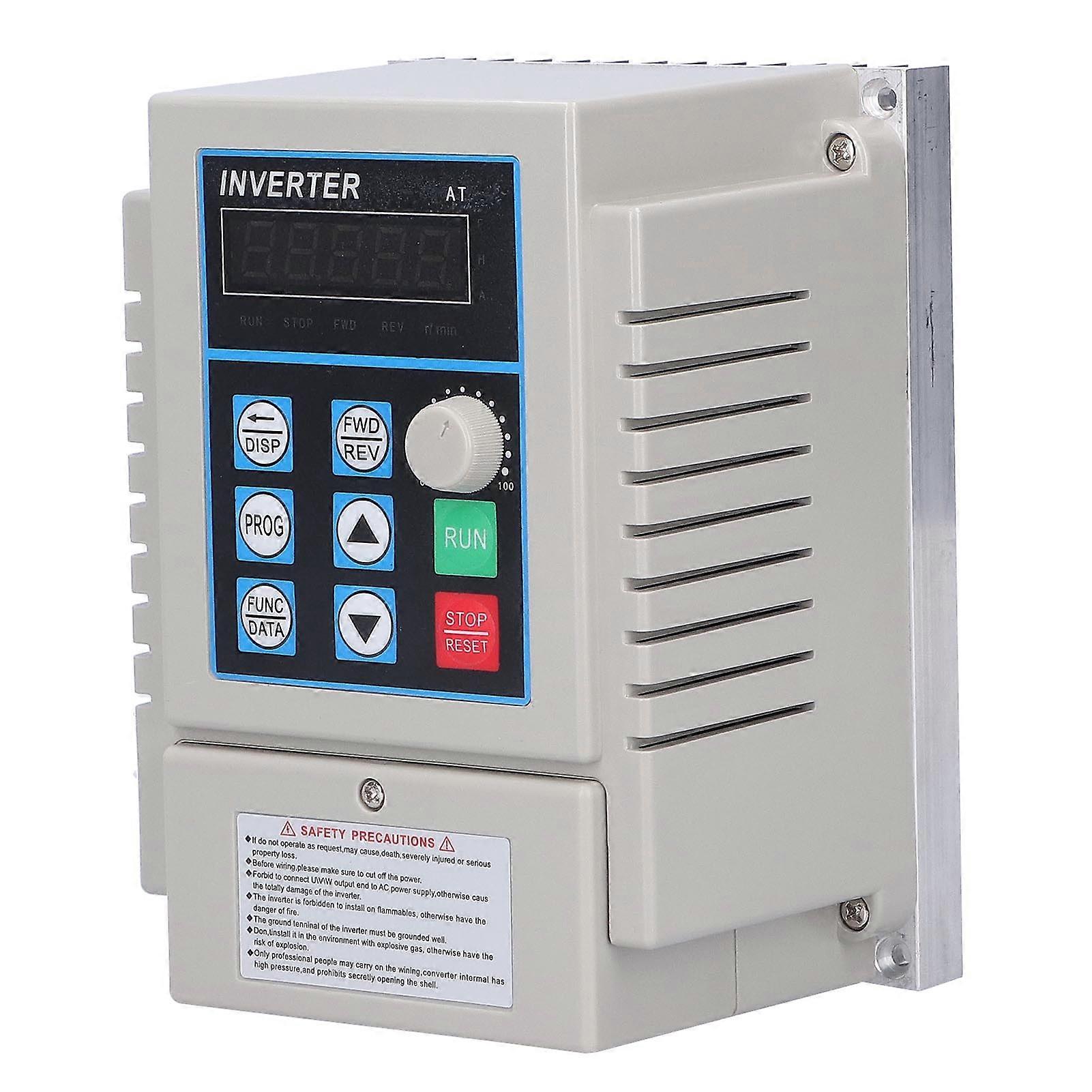 Inverter Speed Regulator SinglePhase Input Variable Frequency for 3 Phase Motor 220V 750W