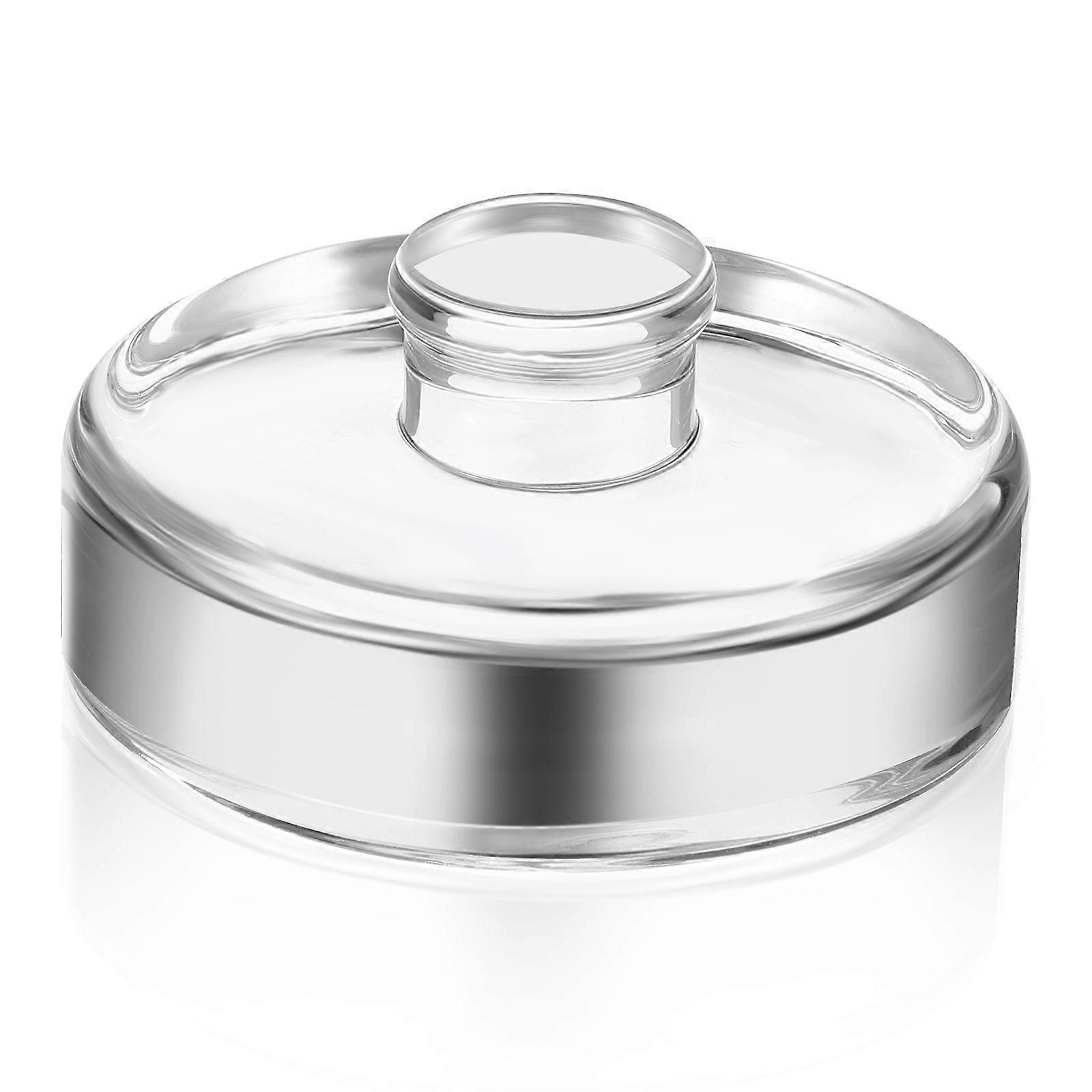 Poids de verre Poids de fermentation Couvercle de fermentation en verre lourd avec poignée pour pot Mason à large ouverture