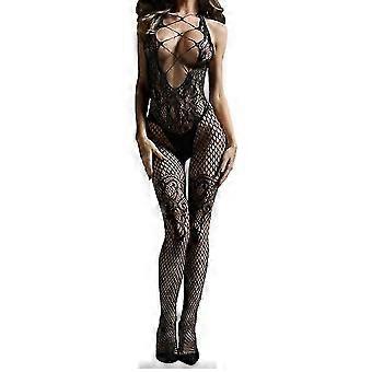 Lace Lingerie Sexy Hot Erotic Hollow Seethrough Babydoll Sleepwear Fishnet Nightwear Bodysuit Fence 