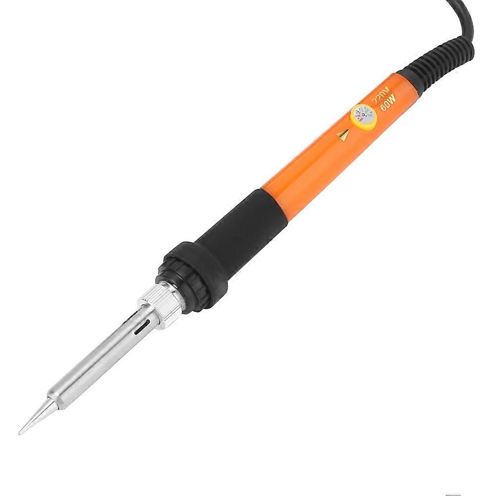Adjustable Temperature Electric Iron Painting Tool Set with 53 Iron Tips Orange