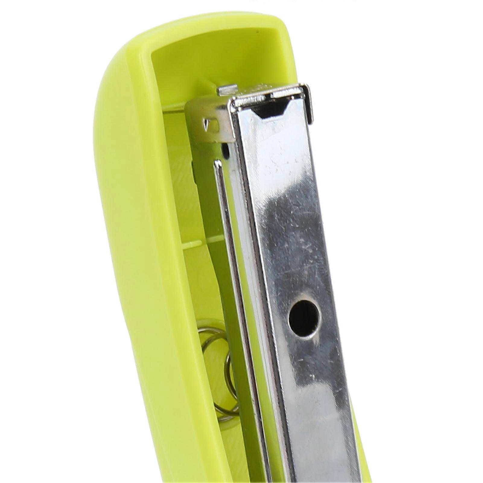 Stapler Long Adjustable Olive Drab Stapling Machine with Staple Remover for Office Supplies Gift