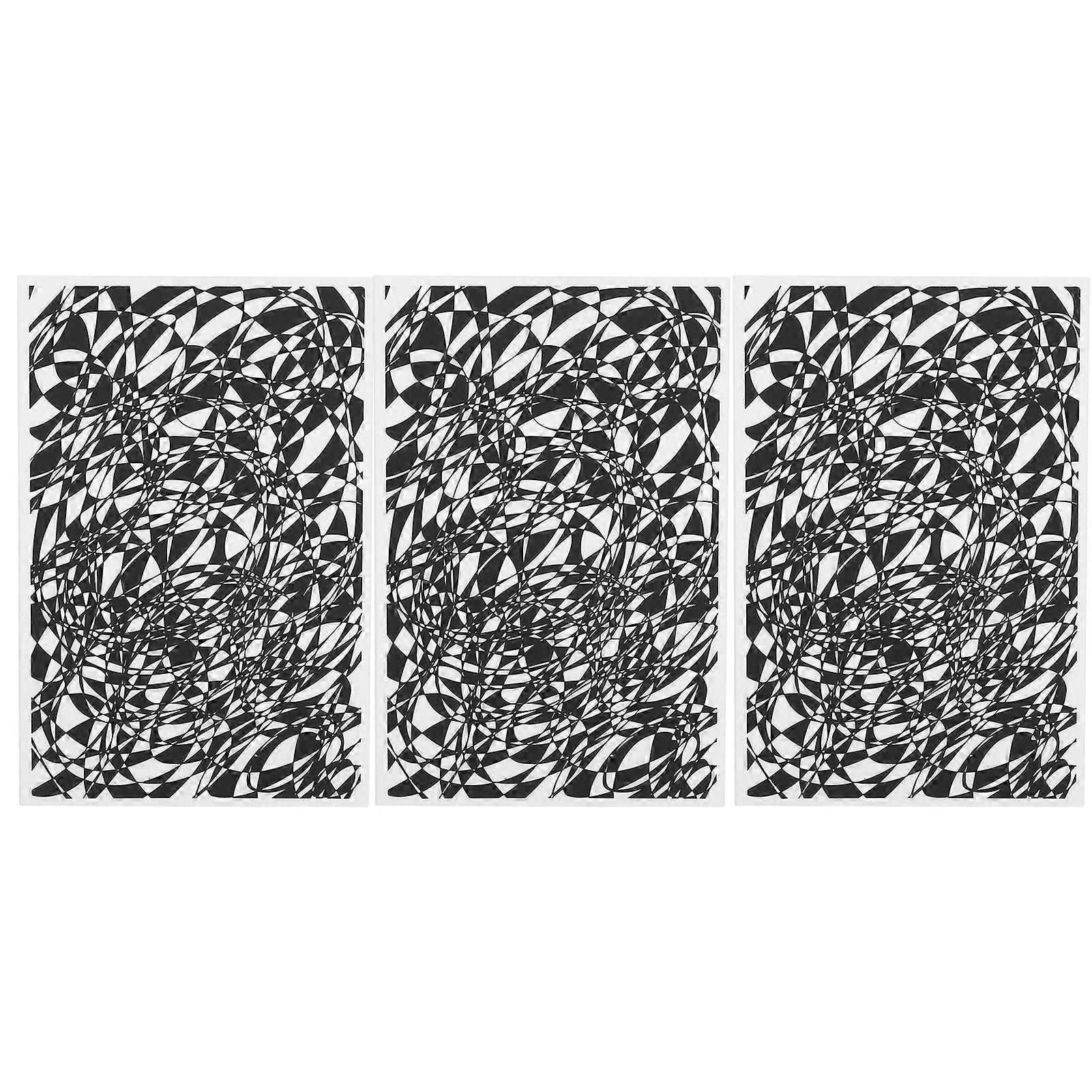 3Pcs Rubber Stamp Carving Blocks DIY Pattern Printing Soft Carving Stamps for Card Making