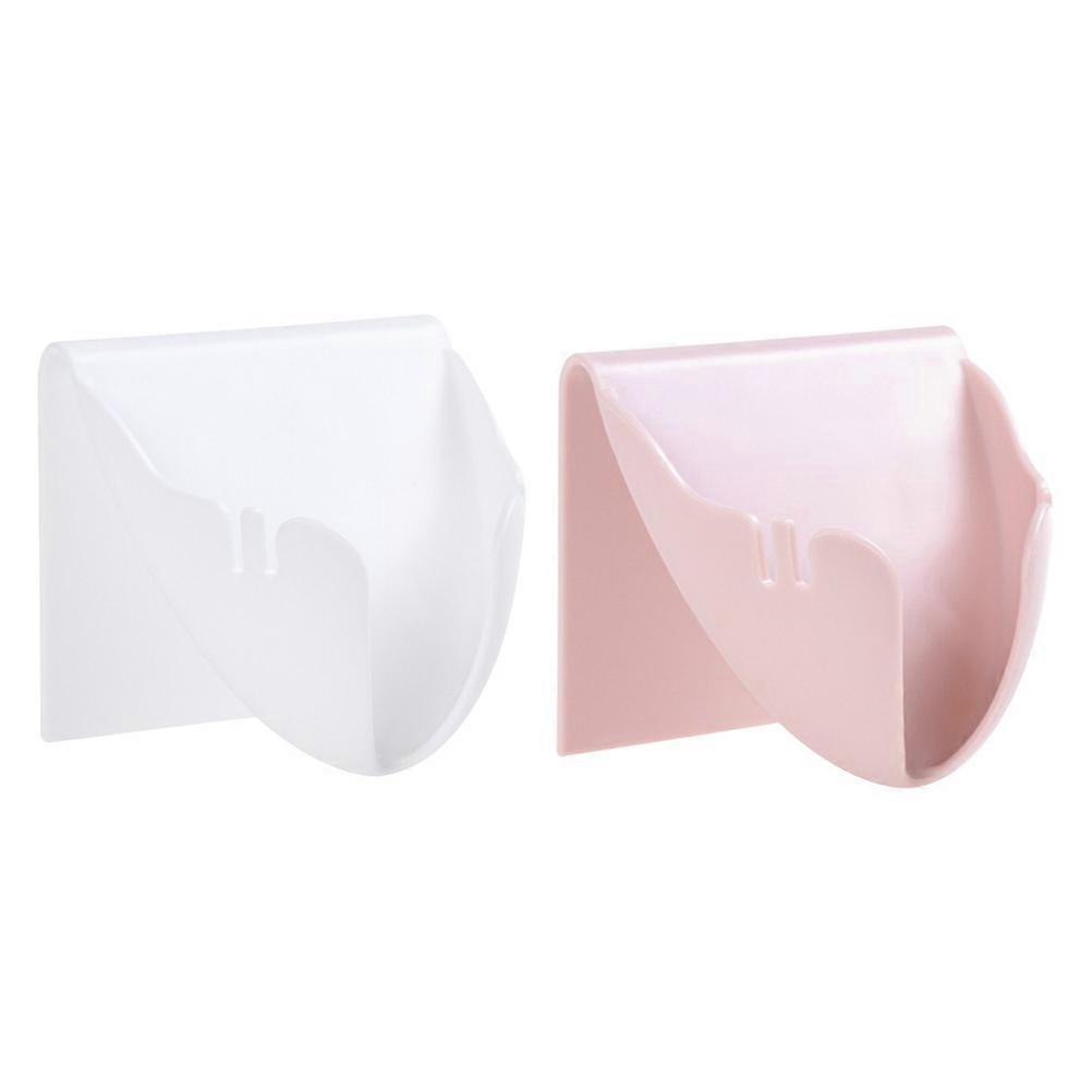 White Soap Organizer with Good Water Draining Design for Storage No Hole Plastic Bath Kitchen Rack
