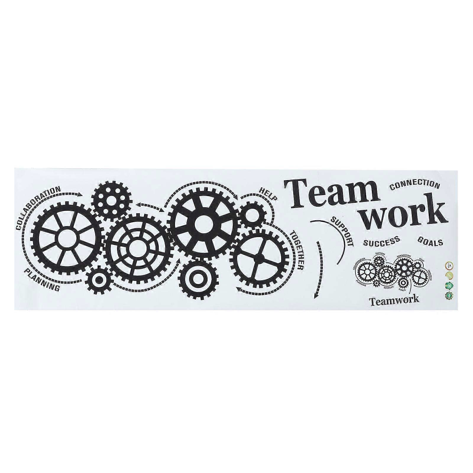 Decoration Wall Stickers Gear Shape Black Durable Wall Door 1Pack