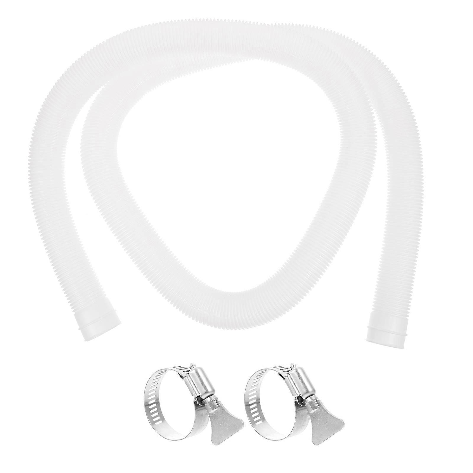 Swimming Pool Replacement Hose with Clamps Compatible with Filter Pumps Flexible Pool Pump Hose Accessory for Easy Maintenance