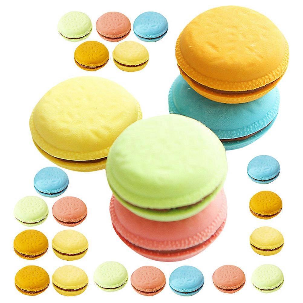 Erasers Bulk Assorted Color Vivid Colors Rubber Macaron Erasers Ideal for Students