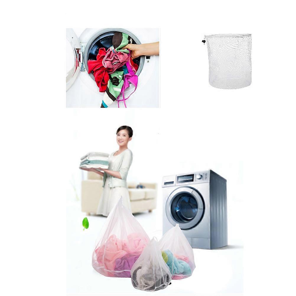 3pcs Thickened Fine Mesh Laundry Bags for Garment Delicates Protection Size S