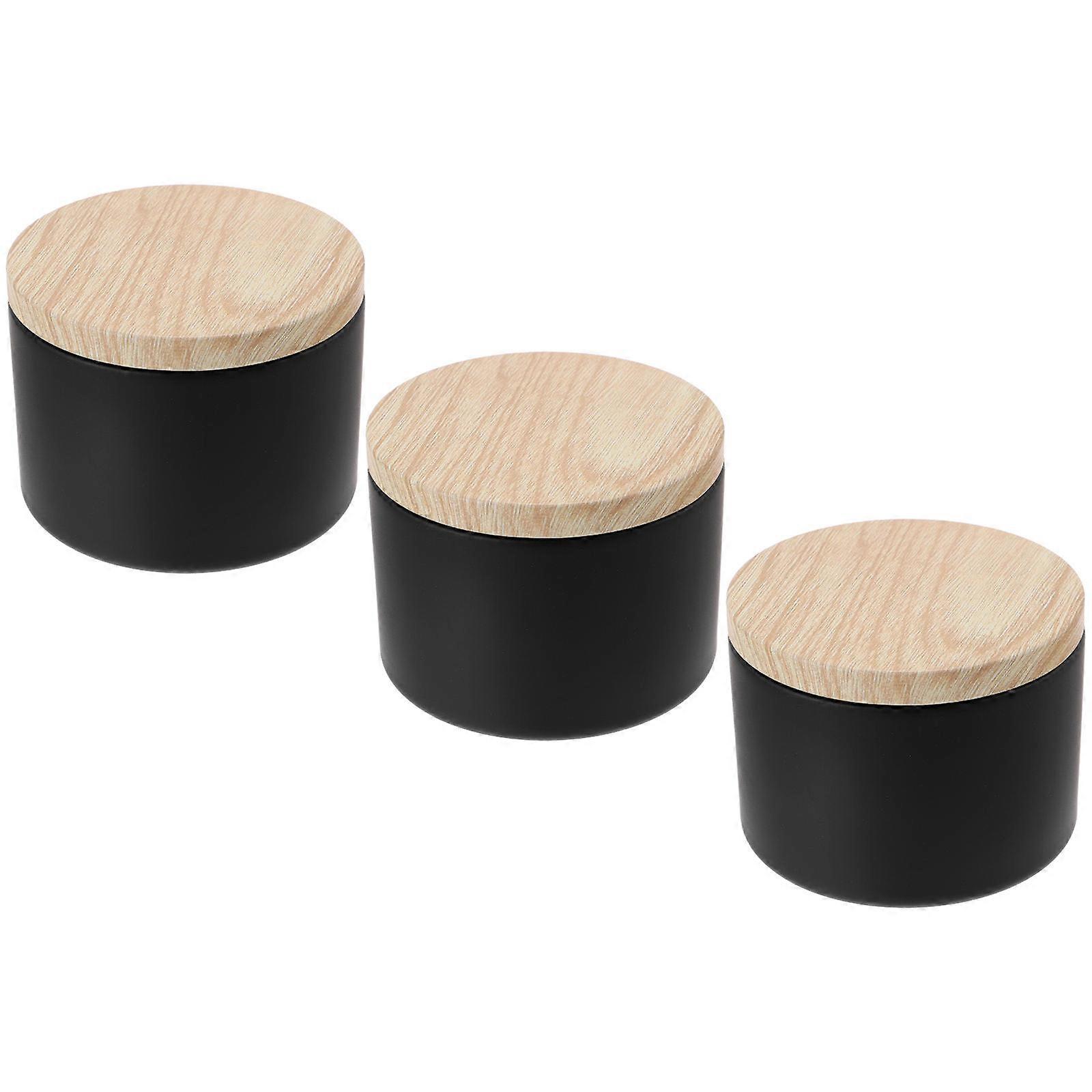 3pcs Iron Candle Storage Cans, Multi Purpose DIY Candle Jars with Smooth Surface, Portable Home Supplies for Aromatherapy & Wedding Favors