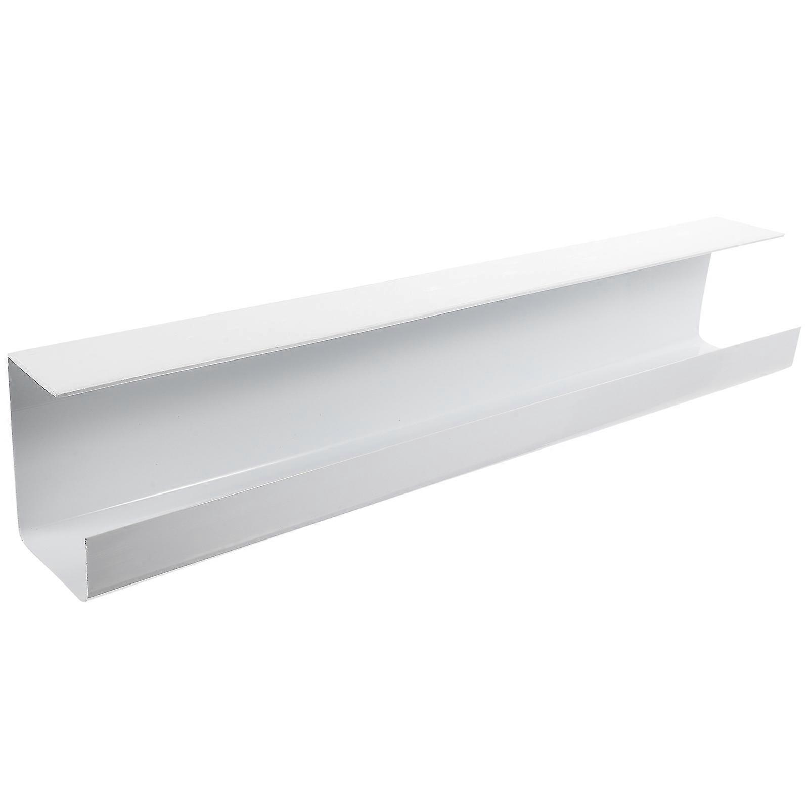 Under Desk Cable Management Tray in White PVC for Storage Use with Good Stability 7.87"x3.94"