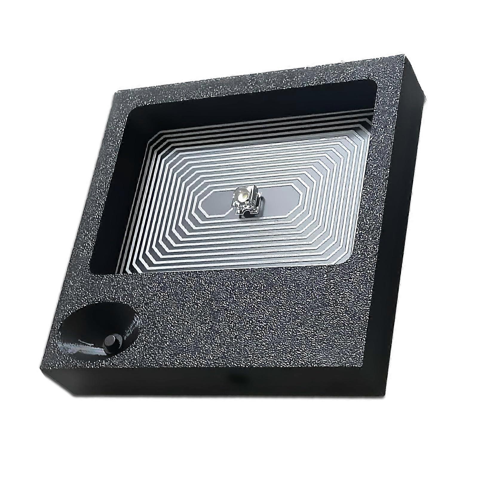 Resonance Pulse Generator with 7.83 Hz and ABS Housing, Suitable for Improving Sound Perception and Enhancing Health Relaxation, Black Board