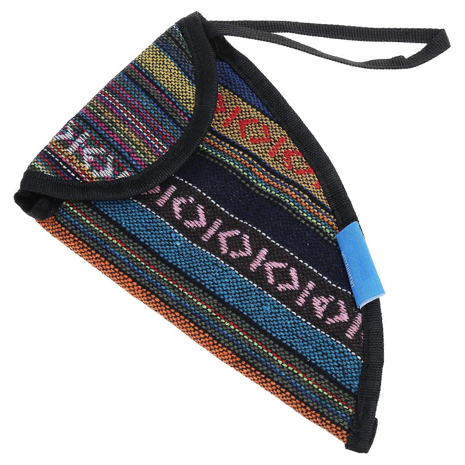 National Style Ocarina Bag Protective Ocarina Carrying Bag with Carry Handle Ocarina Instrument Pouch Protector Multicolor
