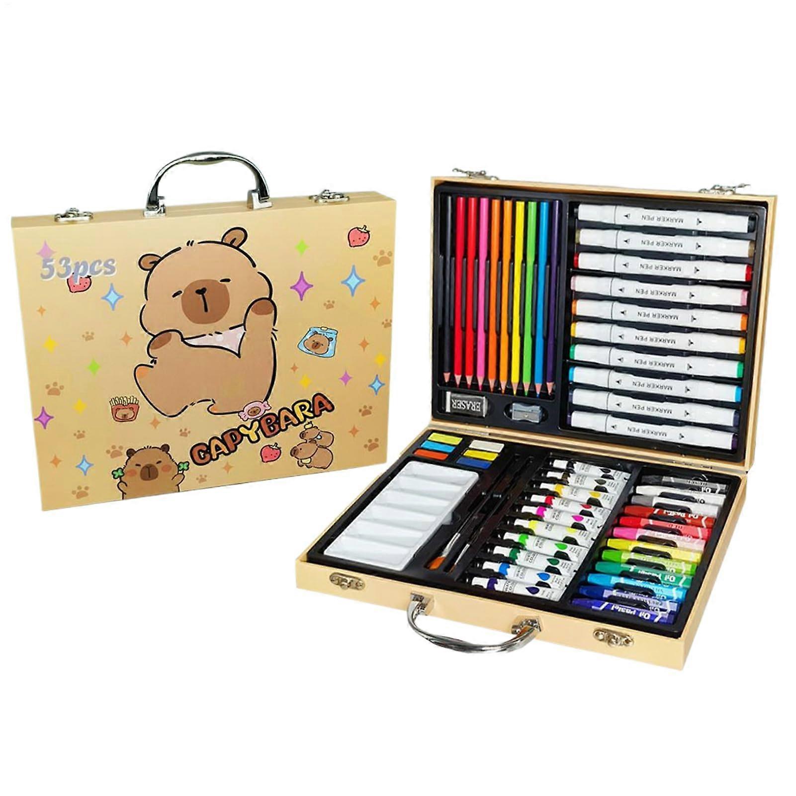 Drawing Set Watercolor Painting Set For Family Projects And Weekend Art Projects Yellow Multifunctional Art Materials