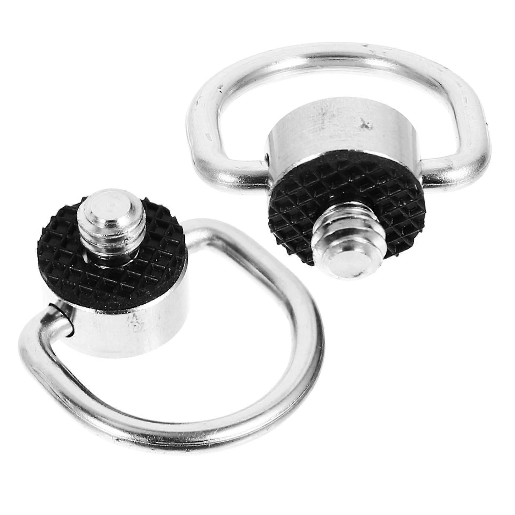 Quick Camera Screw Tripod Mounting Screw Pack of 2, Silver Standoff Screws for Tripod Ring and Plate, 3.00x2.50x1.50CM