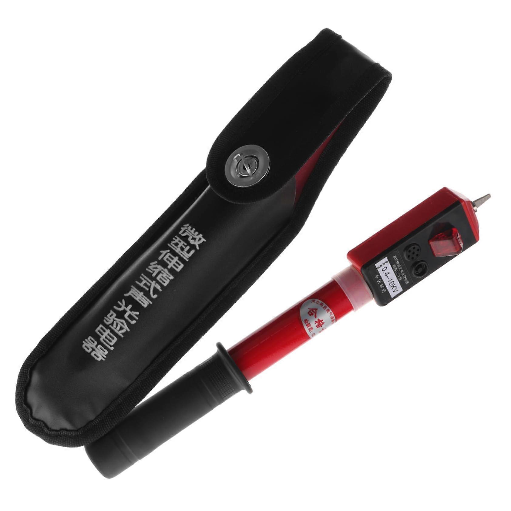 Electroscope Pen Voltage Detector Voltage Tester Electrical Probe Pen Power Tester Tool with Plastic Rubber Grip
