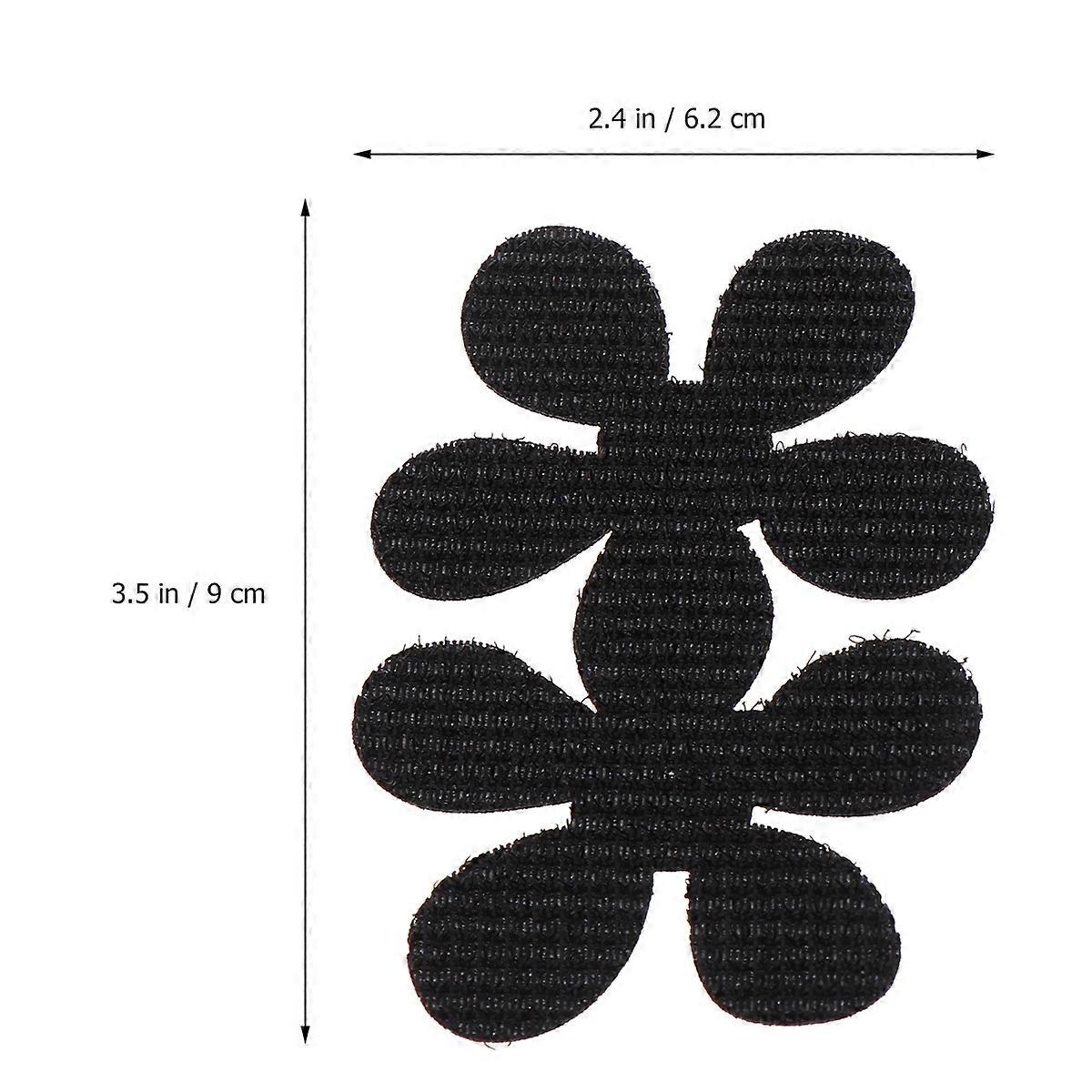 10Pcs Portable Sticky Hair Stickers Simple Flower Shape Accessories For Women Traceless Hair Holders