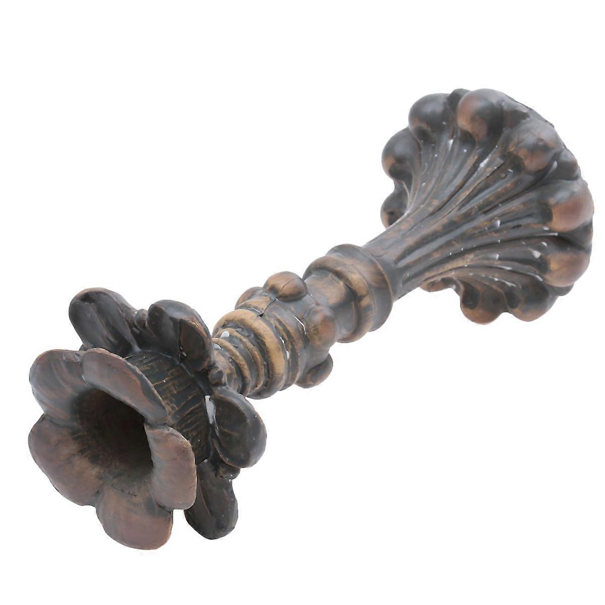 خمر العتيقة شمعدان التبعي ديكور المنزل 17x7 سم قاعدة مستقرة 1 قطعة