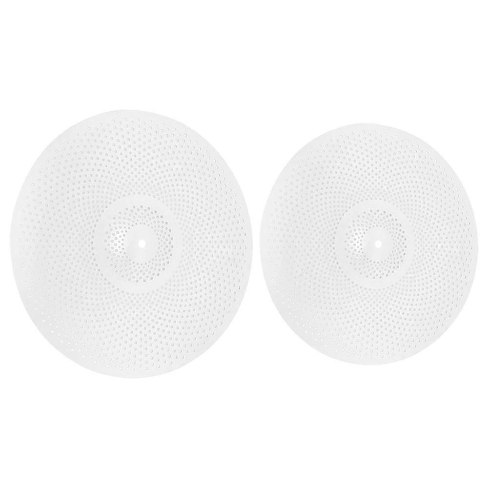 Mute Cymbal 2Pcs Noise Reduction Alloy Cymbals For Drummers 14-Inch Silver Drum Set Cleaning