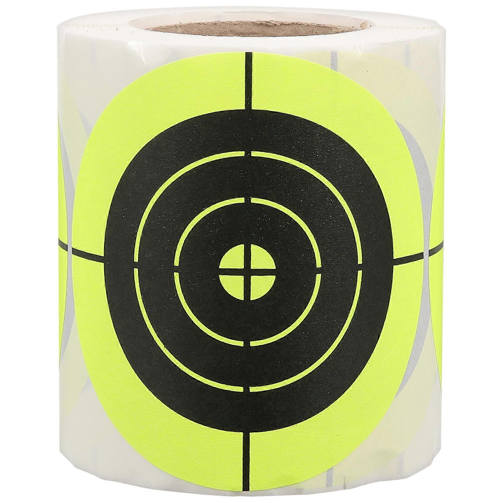 1 Roll Adhesive Circle Labels Fluorescent Spot for DIY Stickers