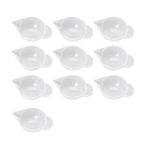 10 pieces silicone mold cups, mini measuring cups, modulation tools for DIY epoxy resin