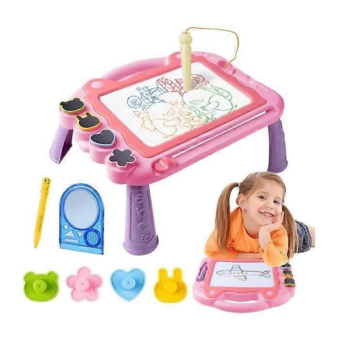 Magic Slate - Unspecified - Pink - 2 Pens - 4 Stamps - Drawing Tool