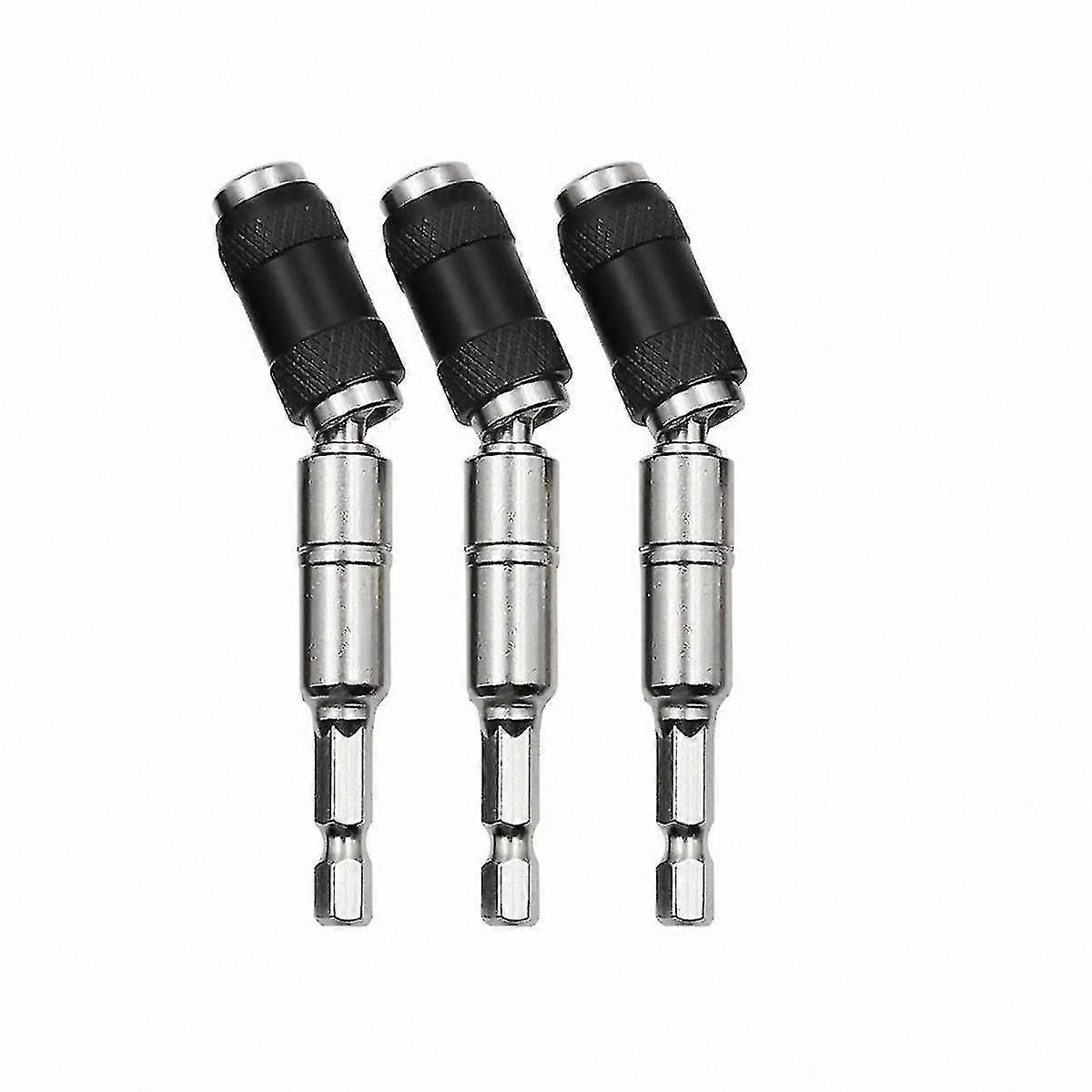 Magnetic Drill Bit Holder Set, 3-Piece Swivel Tip Extender for Quick Release Flexibility