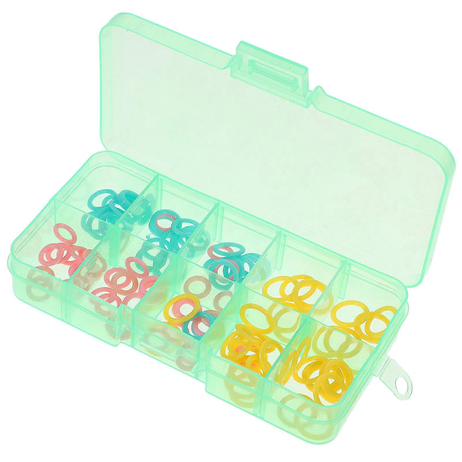 Knitting Stitch Counter 120Pcs Designed For Craft Projects Women Assorted Color Flexible Plastic Markers