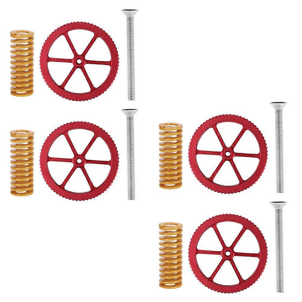DIY 3D Printer Leveling Solution, Sturdy Metal Nuts for Effortless Platform Alignment