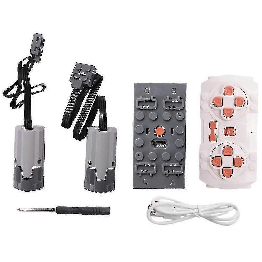 AURA 1set Power Function Motor App Remote Control Programming 2 Meduim Moter Set Diy Building Block For