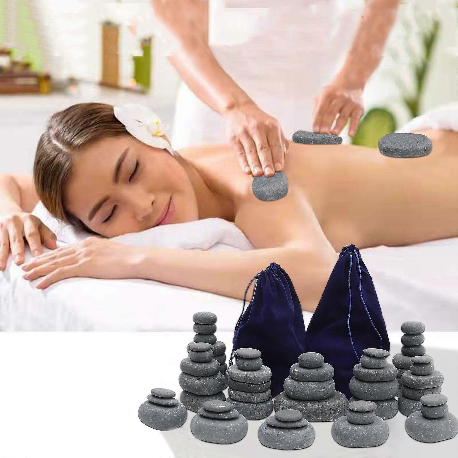 27Pcs Basalt Massage Hot Stone Set for Spa