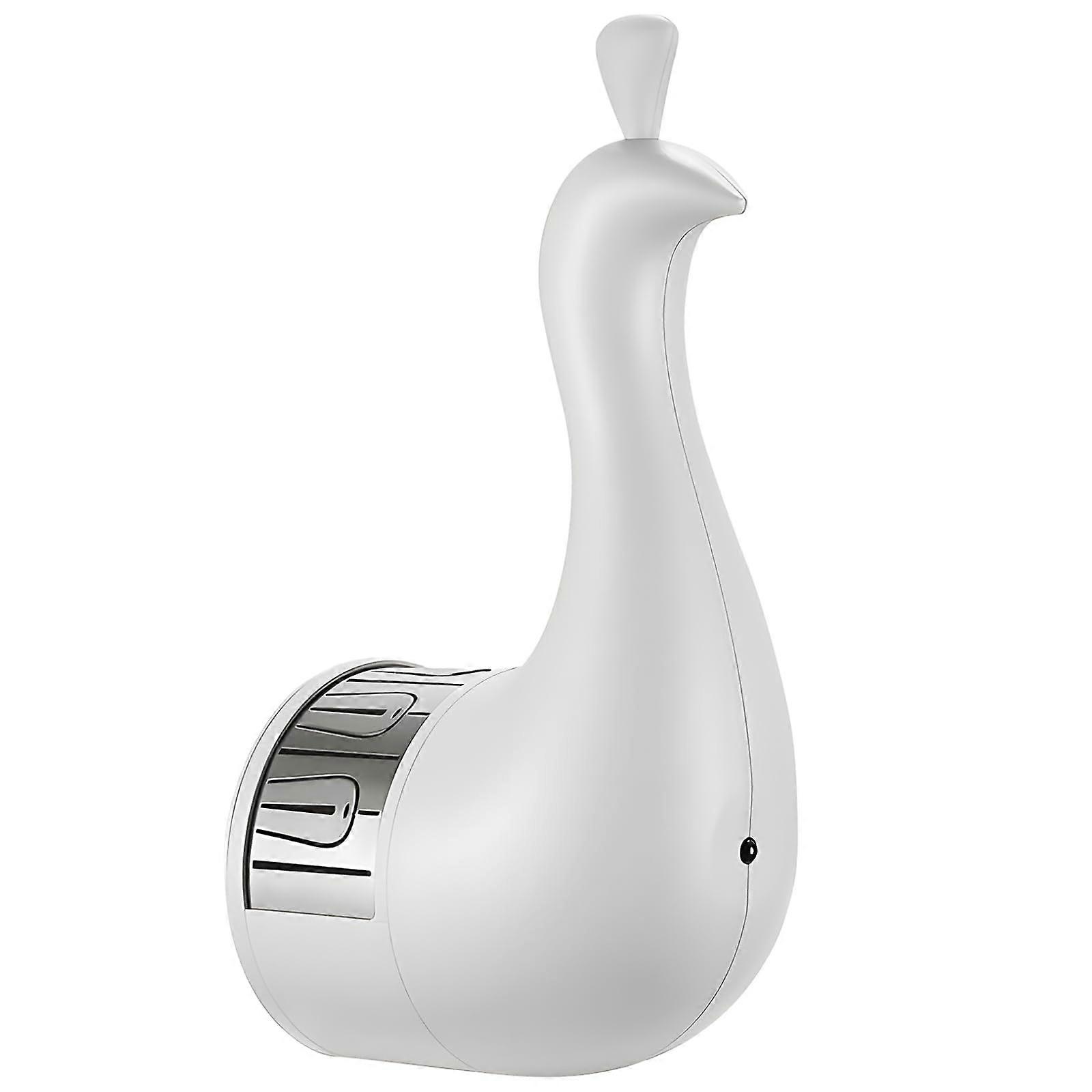 Multicolored night light with peacock projection, rechargeable, white, LED decor for home