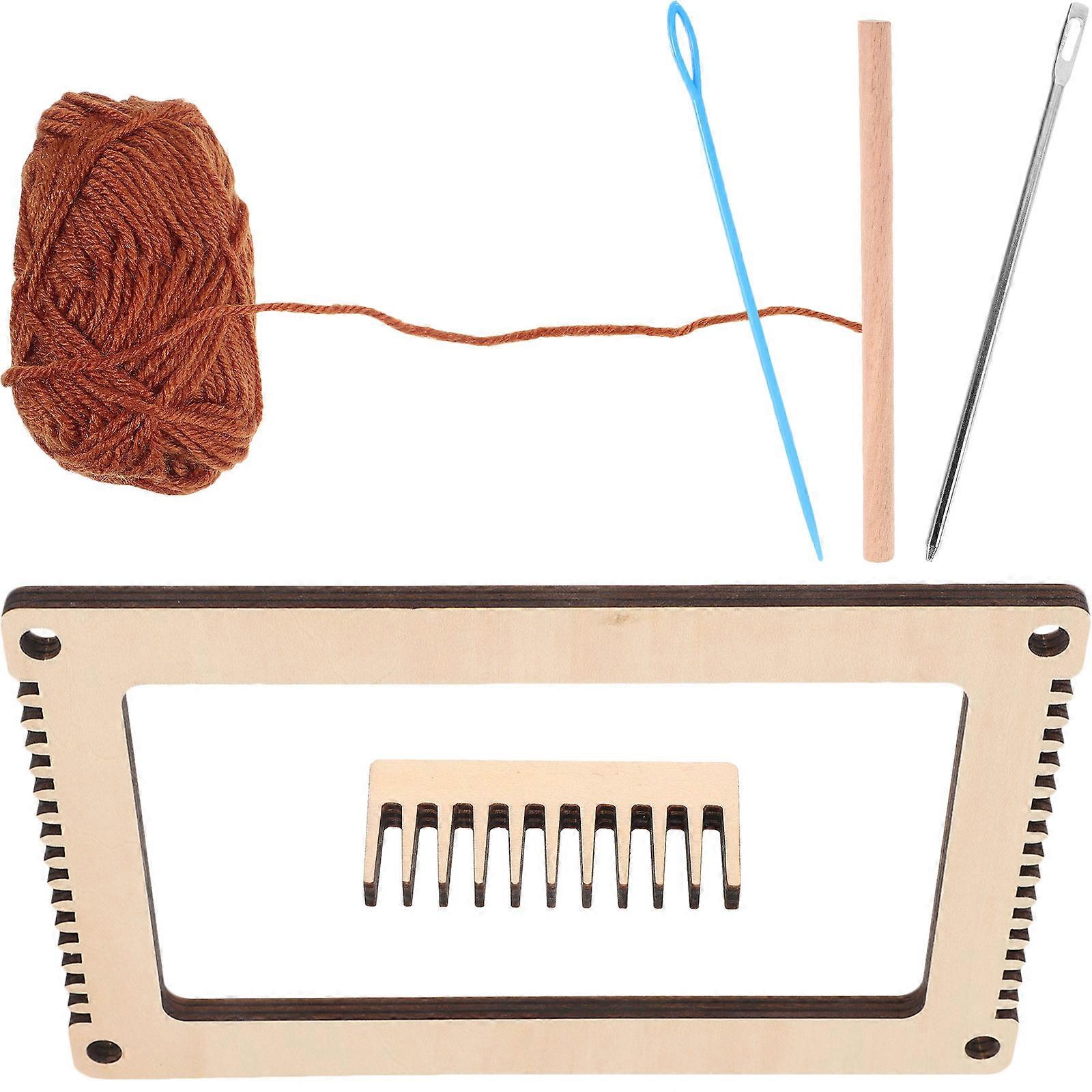 1 Set Wooden Weaving Loom Handcraft Mini Weaving Loom Intellectual Toy