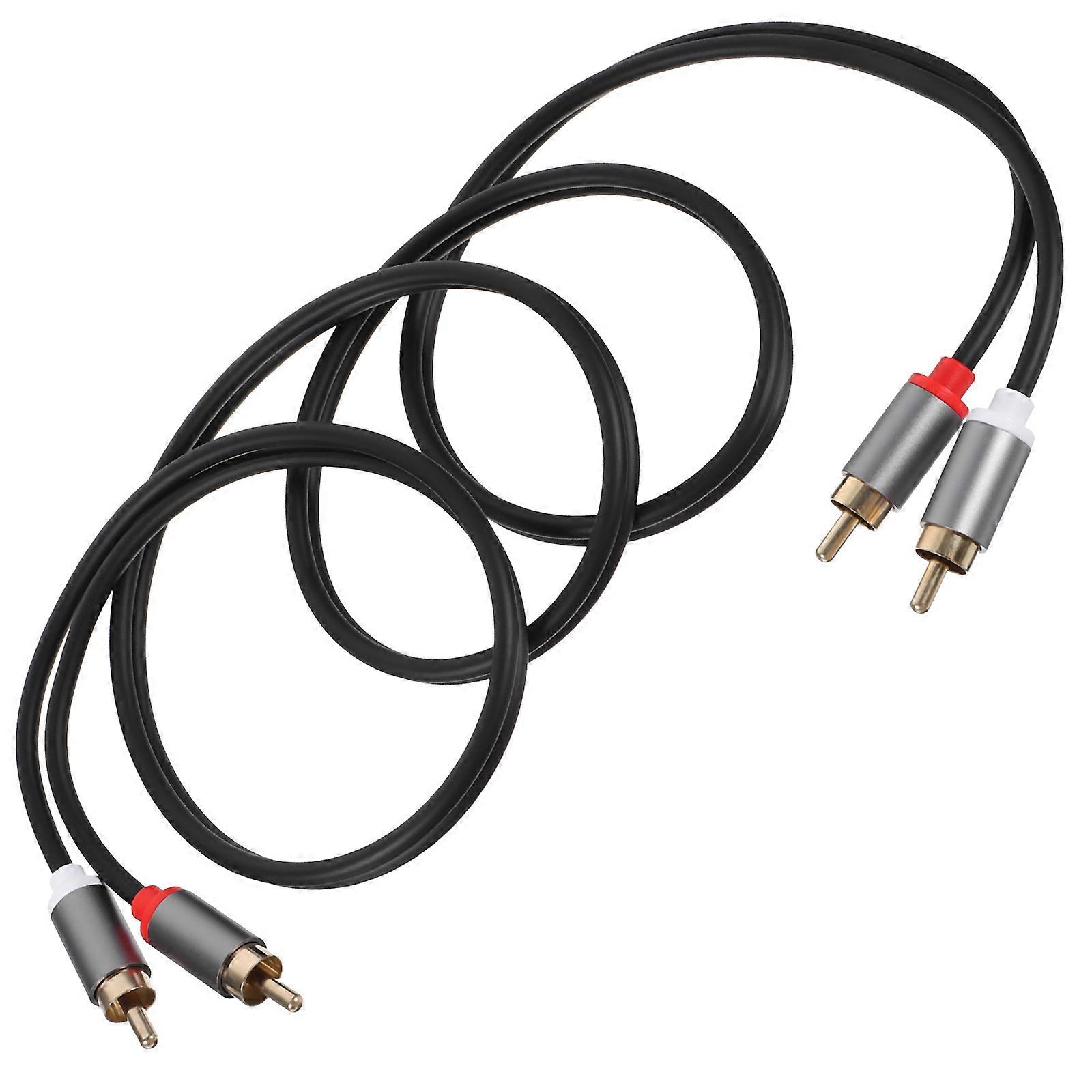 Male to Male Audio Cable for Subwoofer and Stereo Connections, Durable Design, Compatible with TVs and Audio Systems